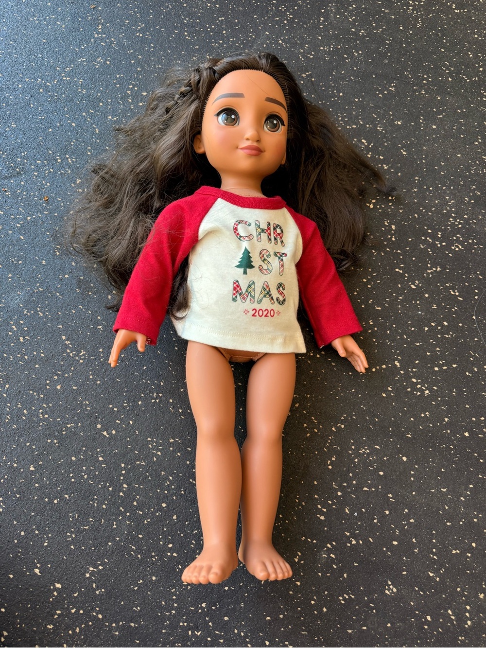 Disney Doll with Red & White Holiday Tee